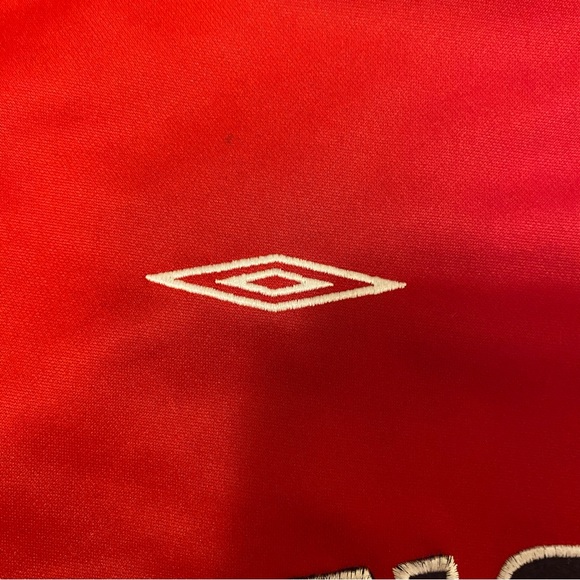 UMBRO - Retro England Soccer Jersey Polo Top - Size L - Picture 3 of 10
